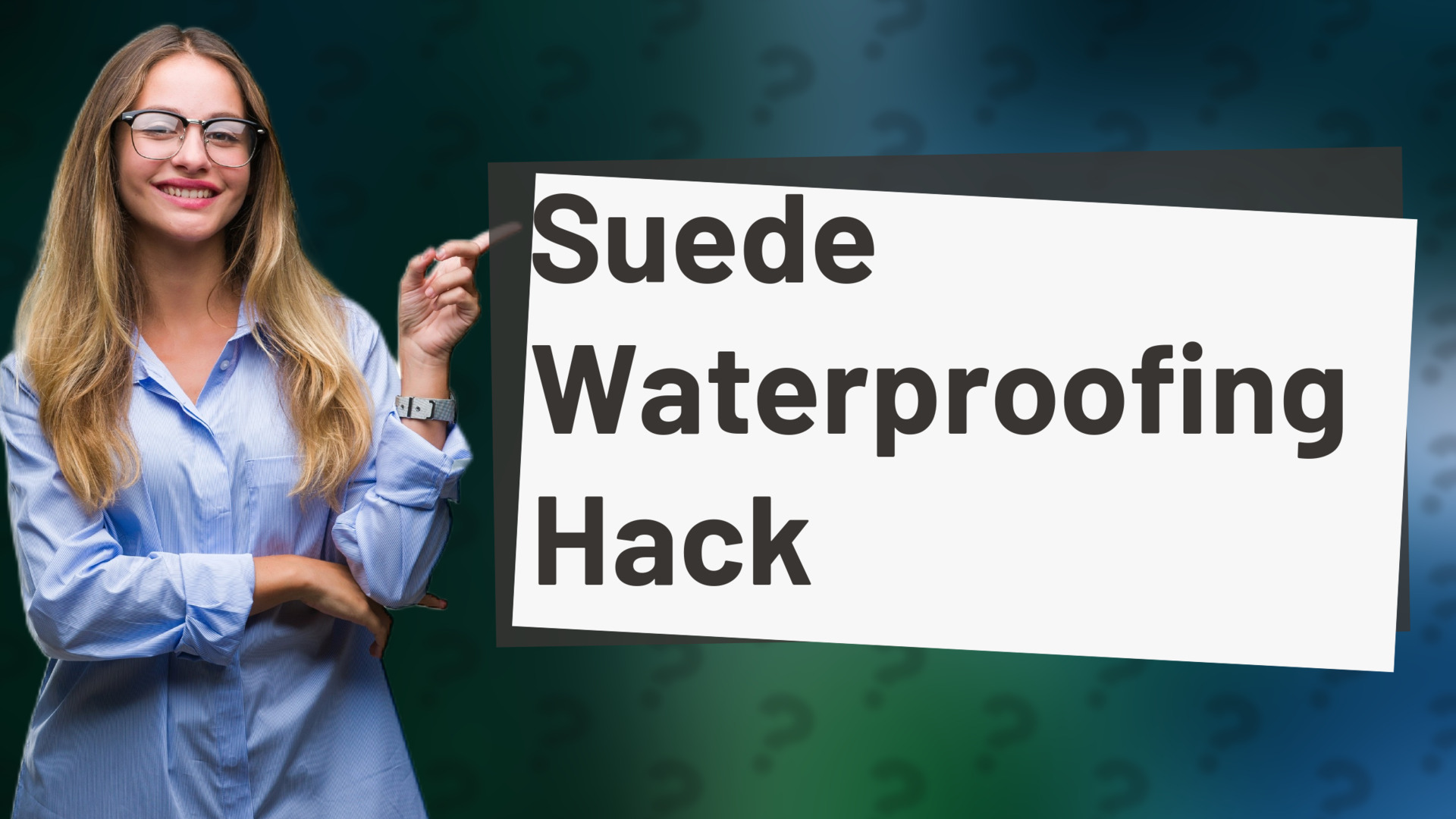 Suede Waterproofing Hack