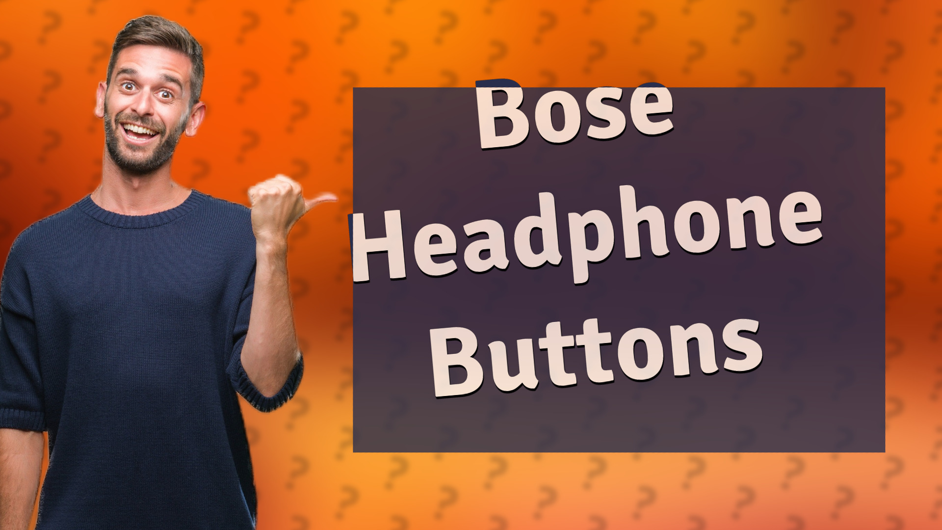 Bose Headphone Buttons