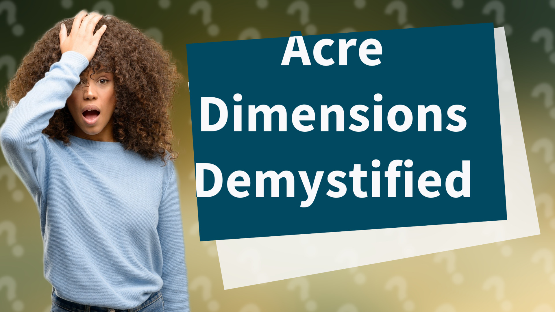 Acre Dimensions Demystified
