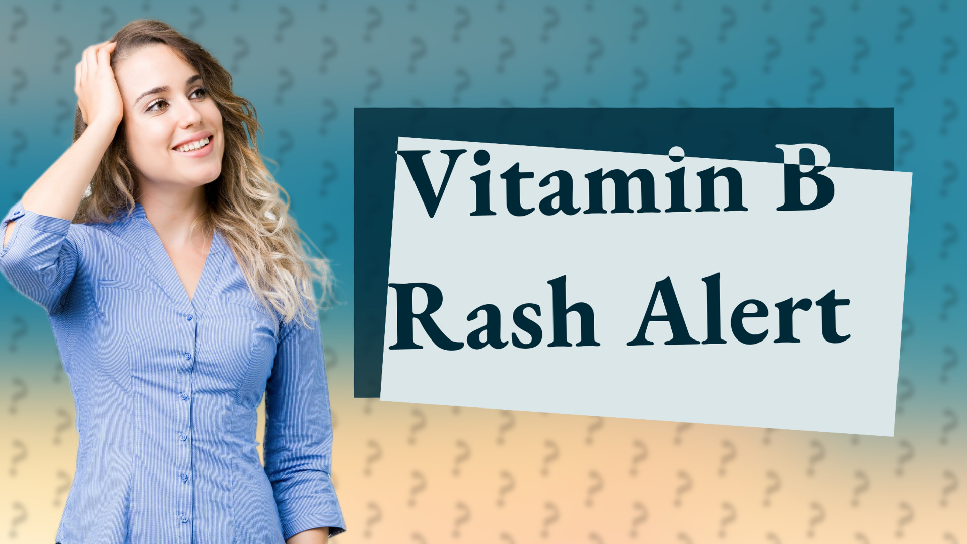 Vitamin B Rash Alert