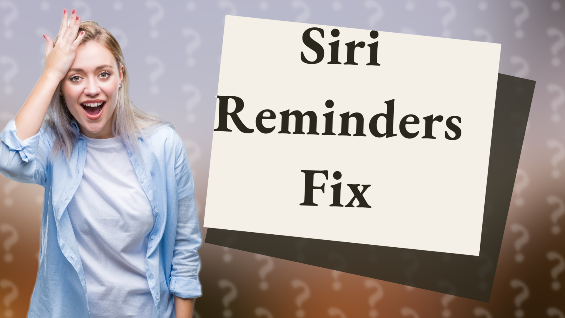 Siri Reminders Fix