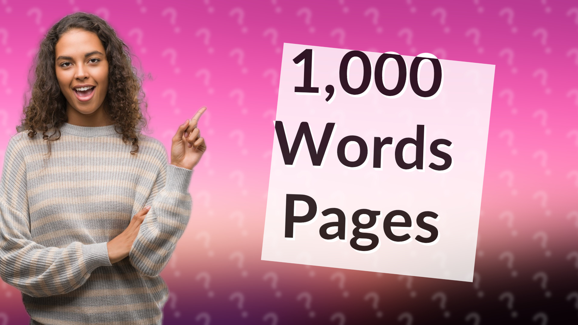 1,000 Words Pages