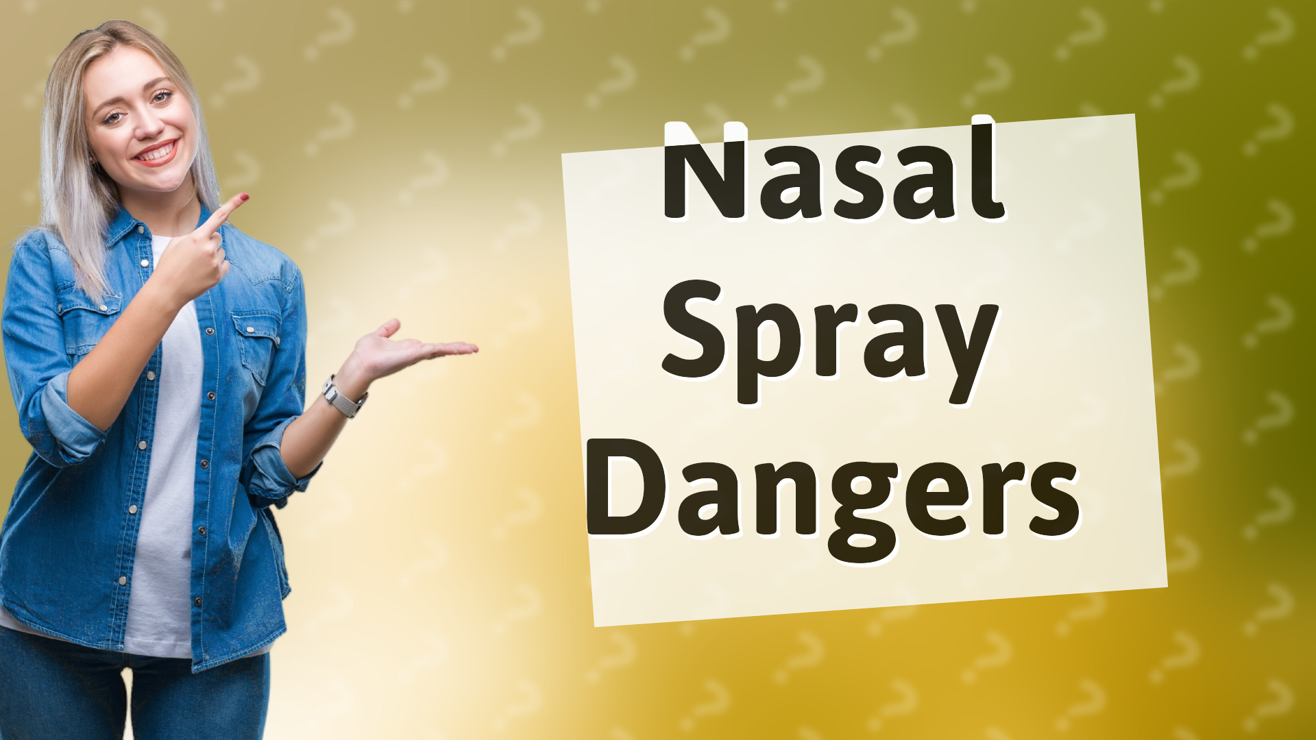 Nasal Spray Dangers
