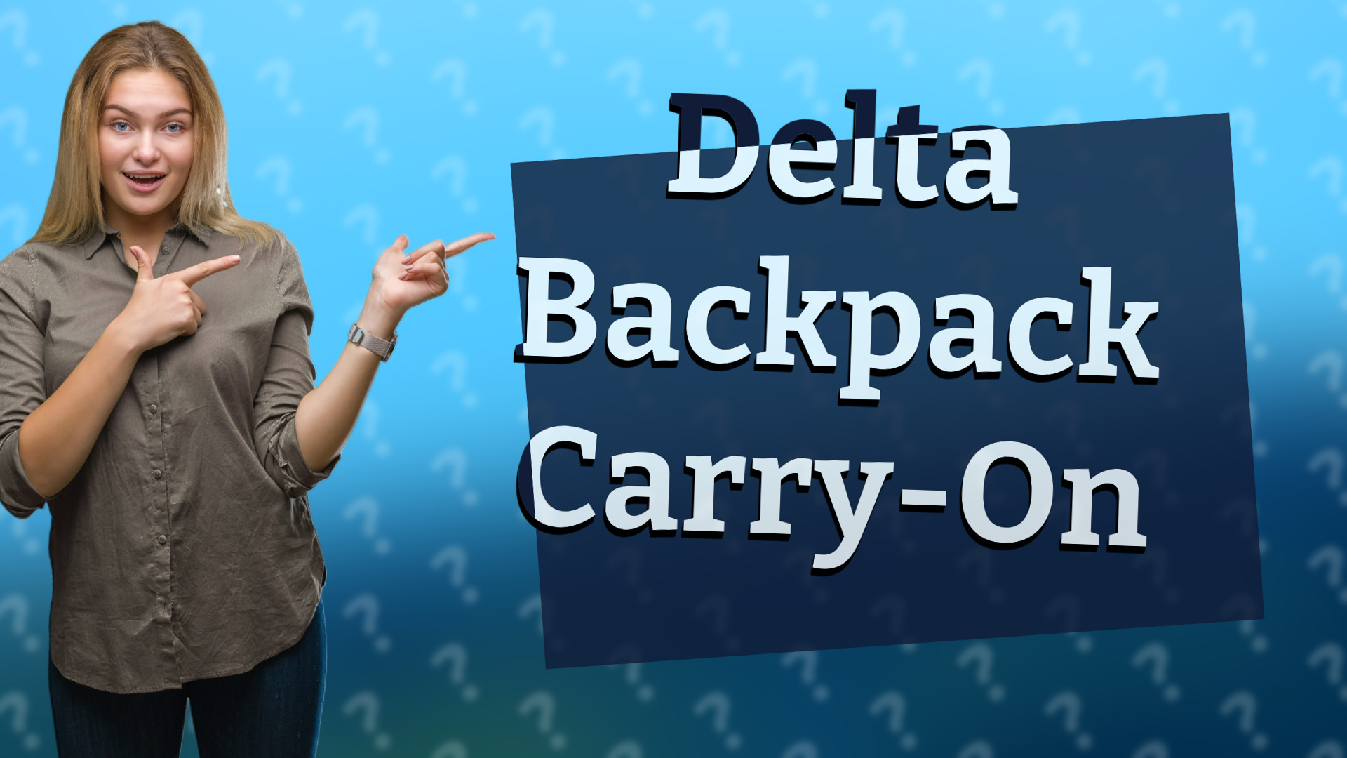 Delta Backpack Carry-On