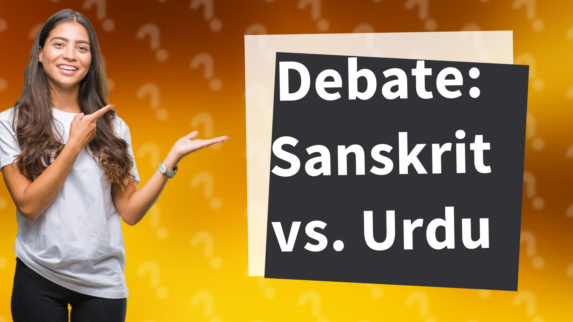 Debate: Sanskrit vs. Urdu