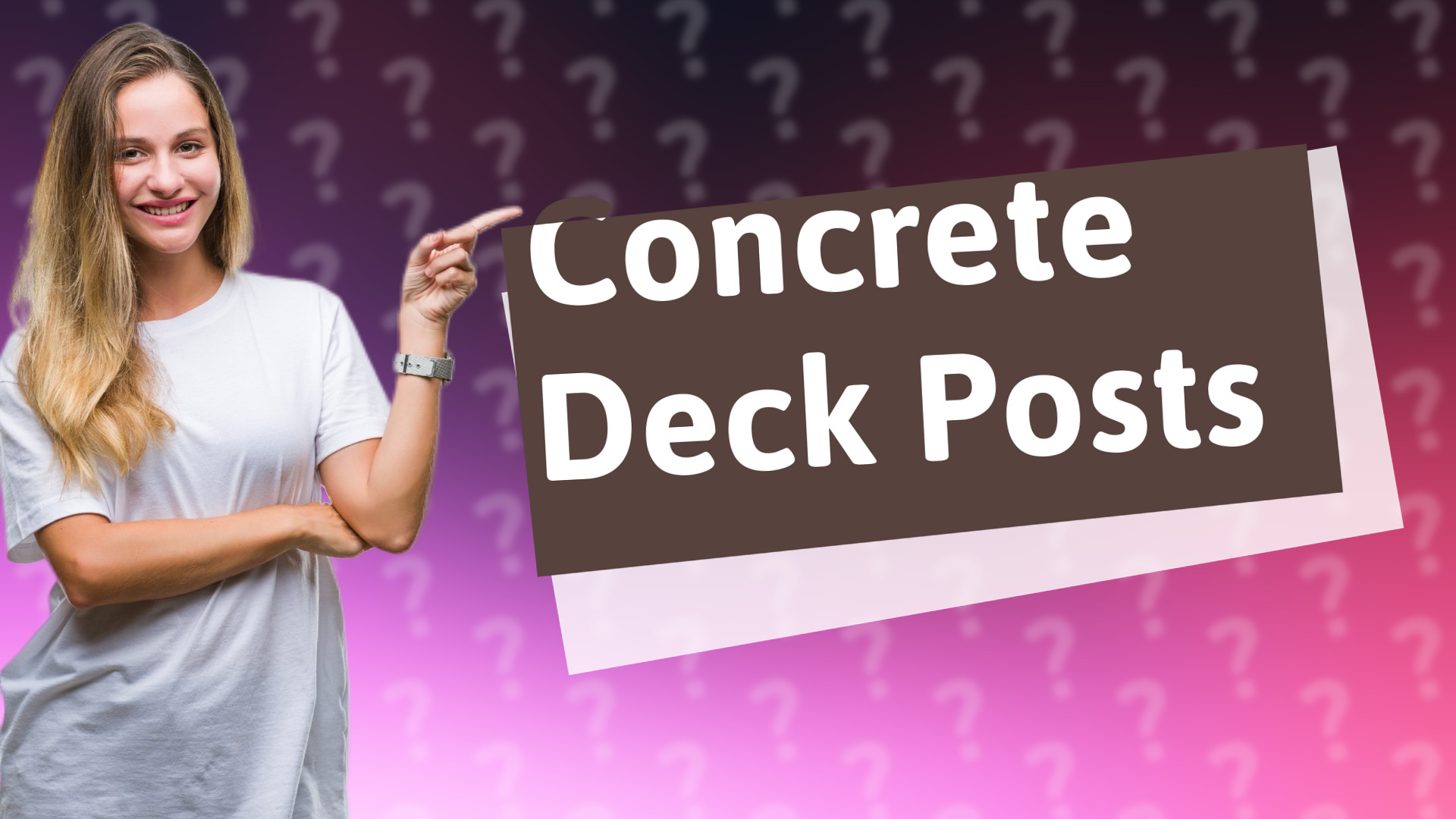 Concrete Deck Posts