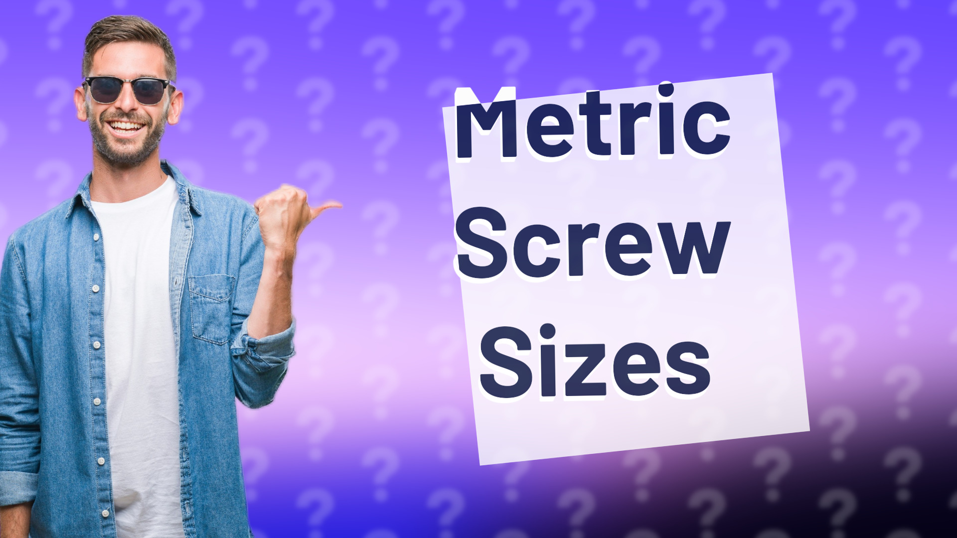 Metric Screw Sizes
