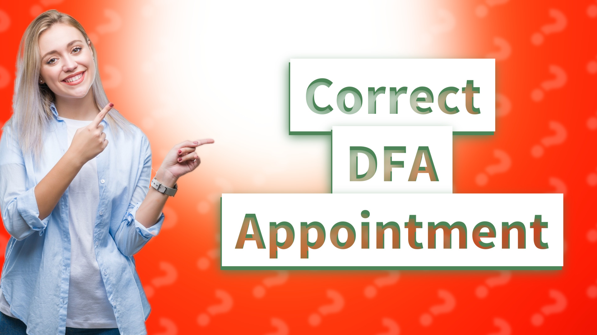 Correct DFA Appointment
