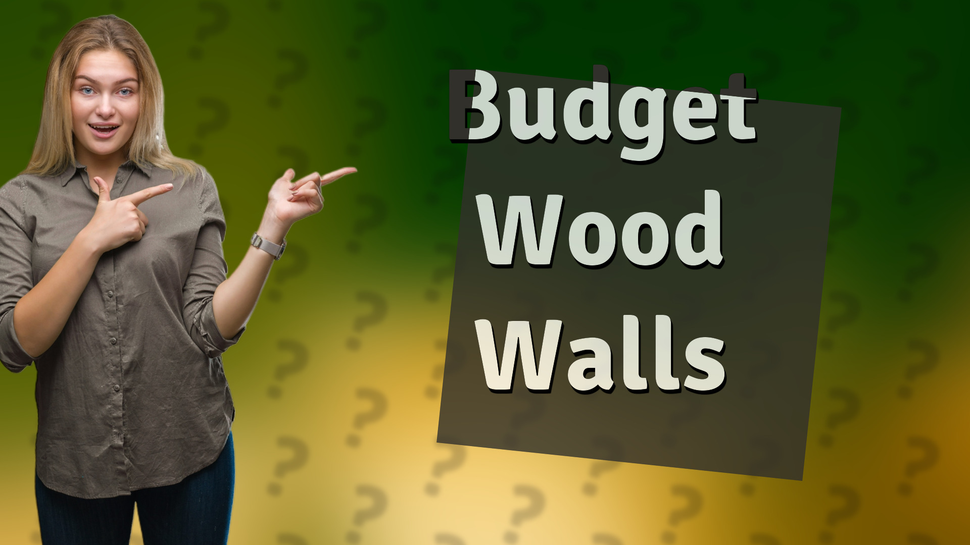 Budget Wood Walls