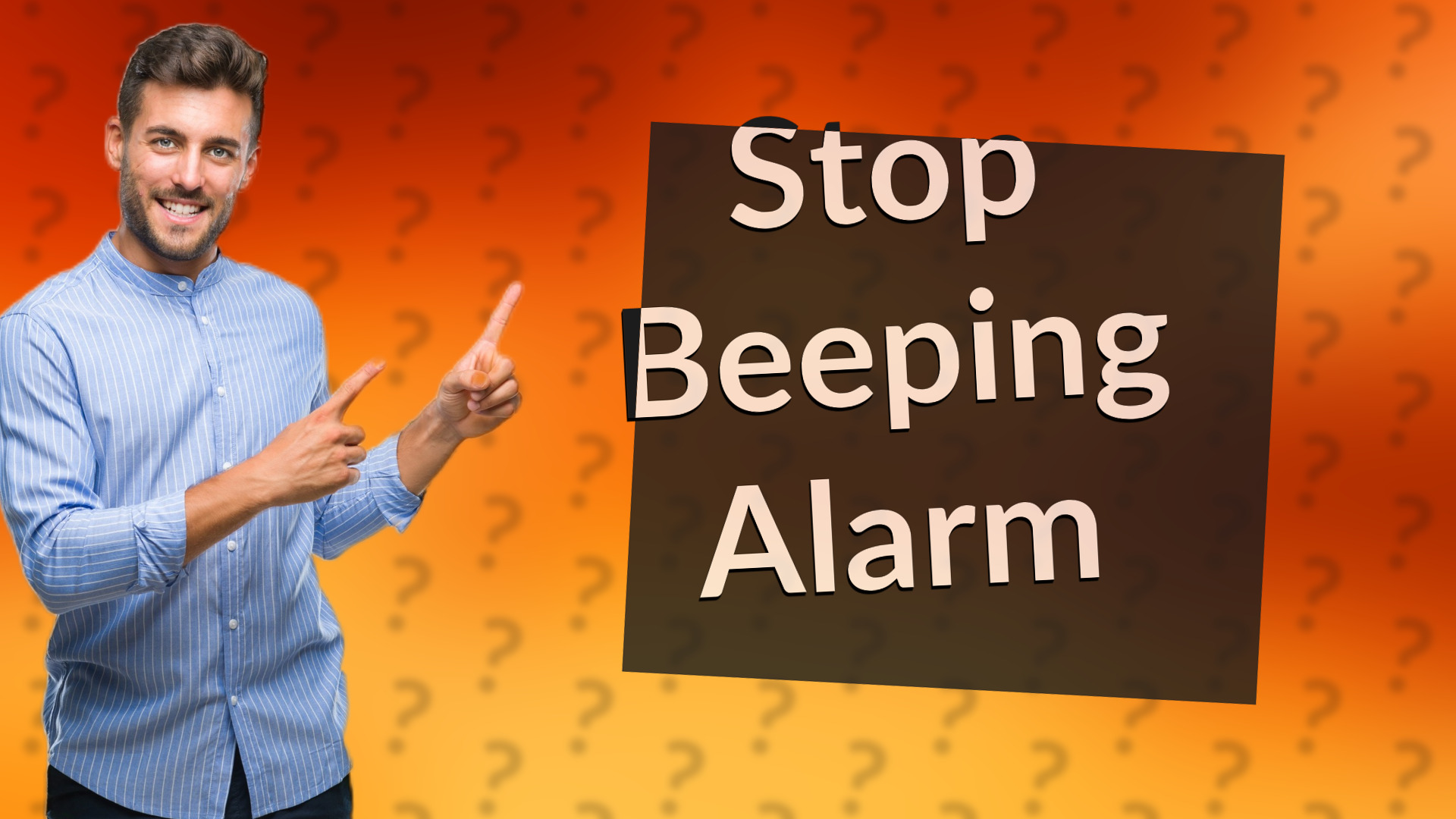 Stop Beeping Alarm