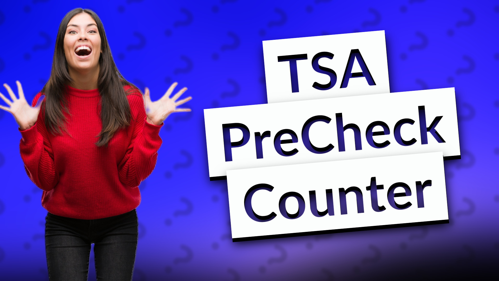 TSA PreCheck Counter