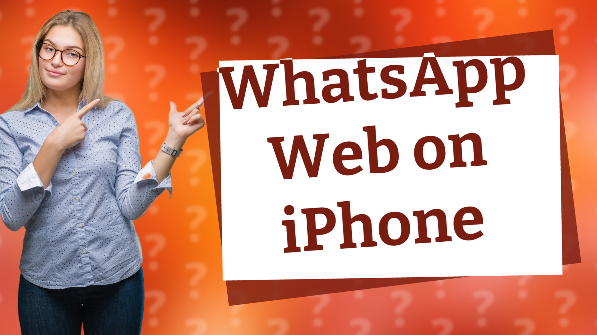 WhatsApp Web on iPhone