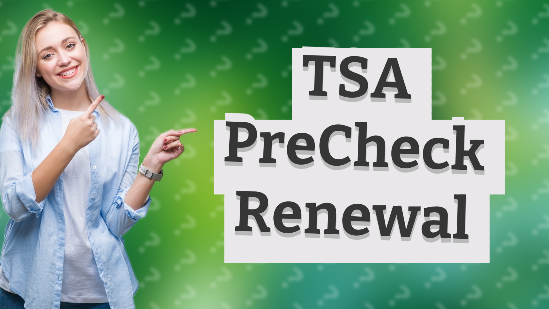 TSA PreCheck Renewal