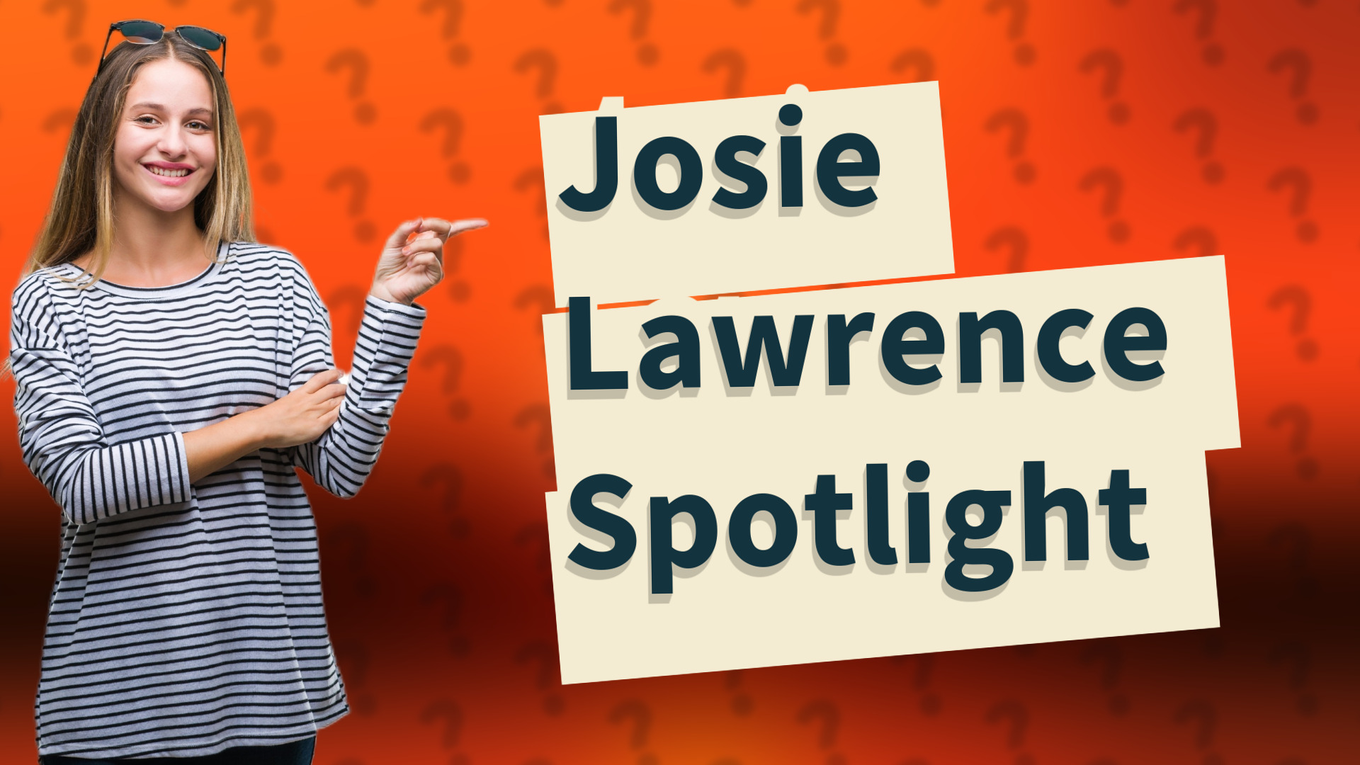 Josie Lawrence Spotlight