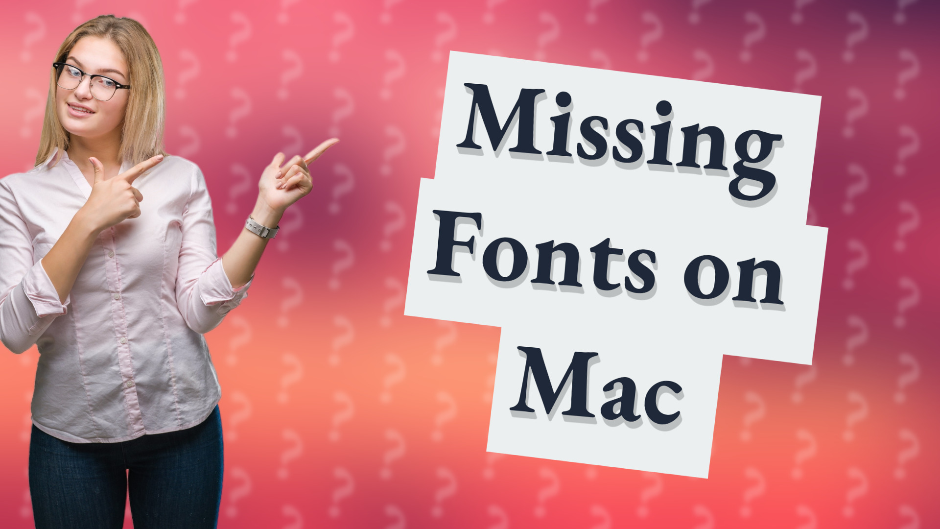 Missing Fonts on Mac