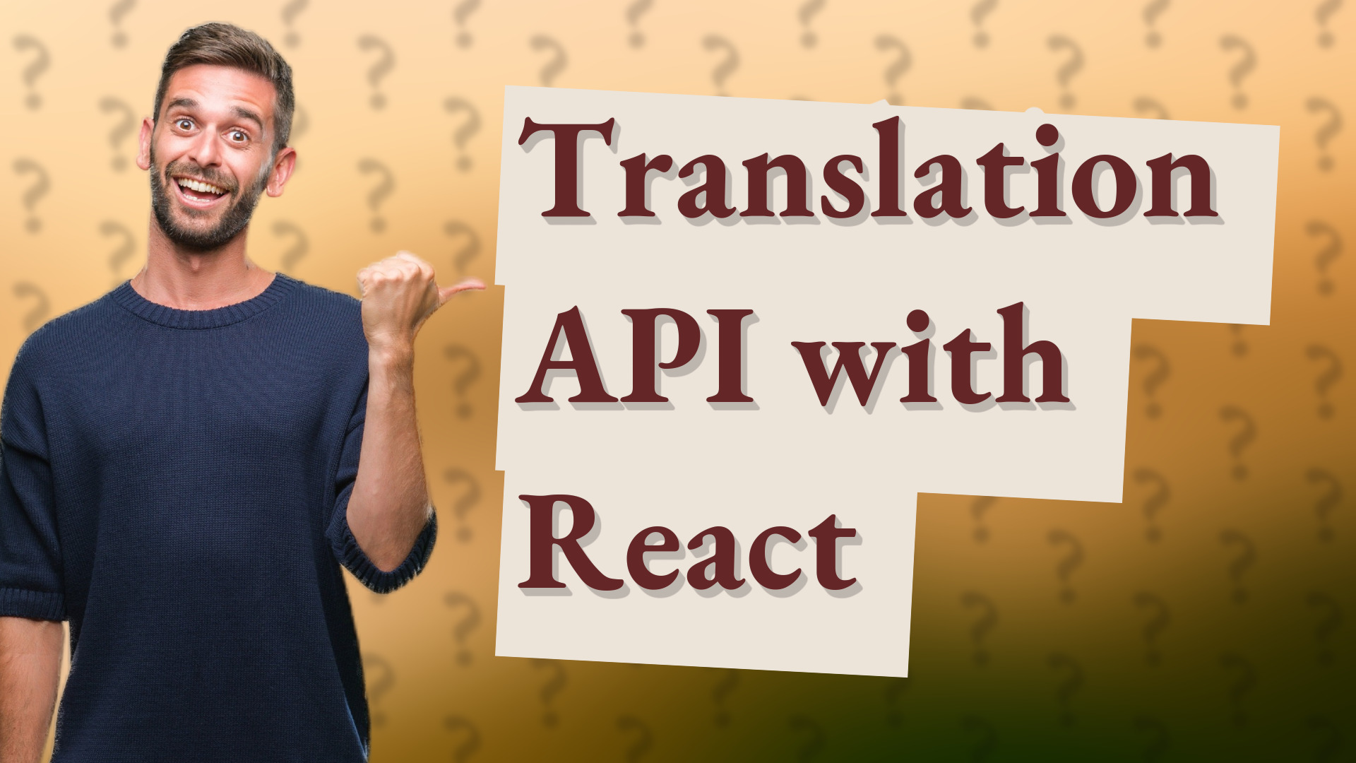 Translation API with React