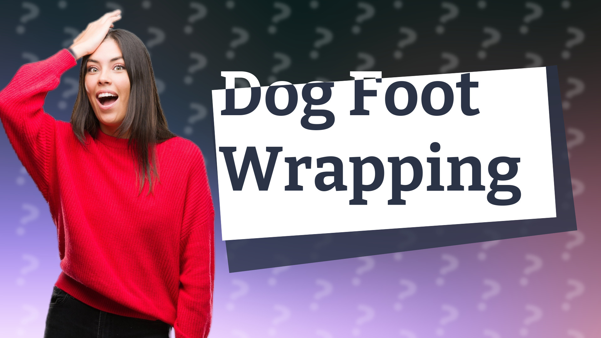 Dog Foot Wrapping