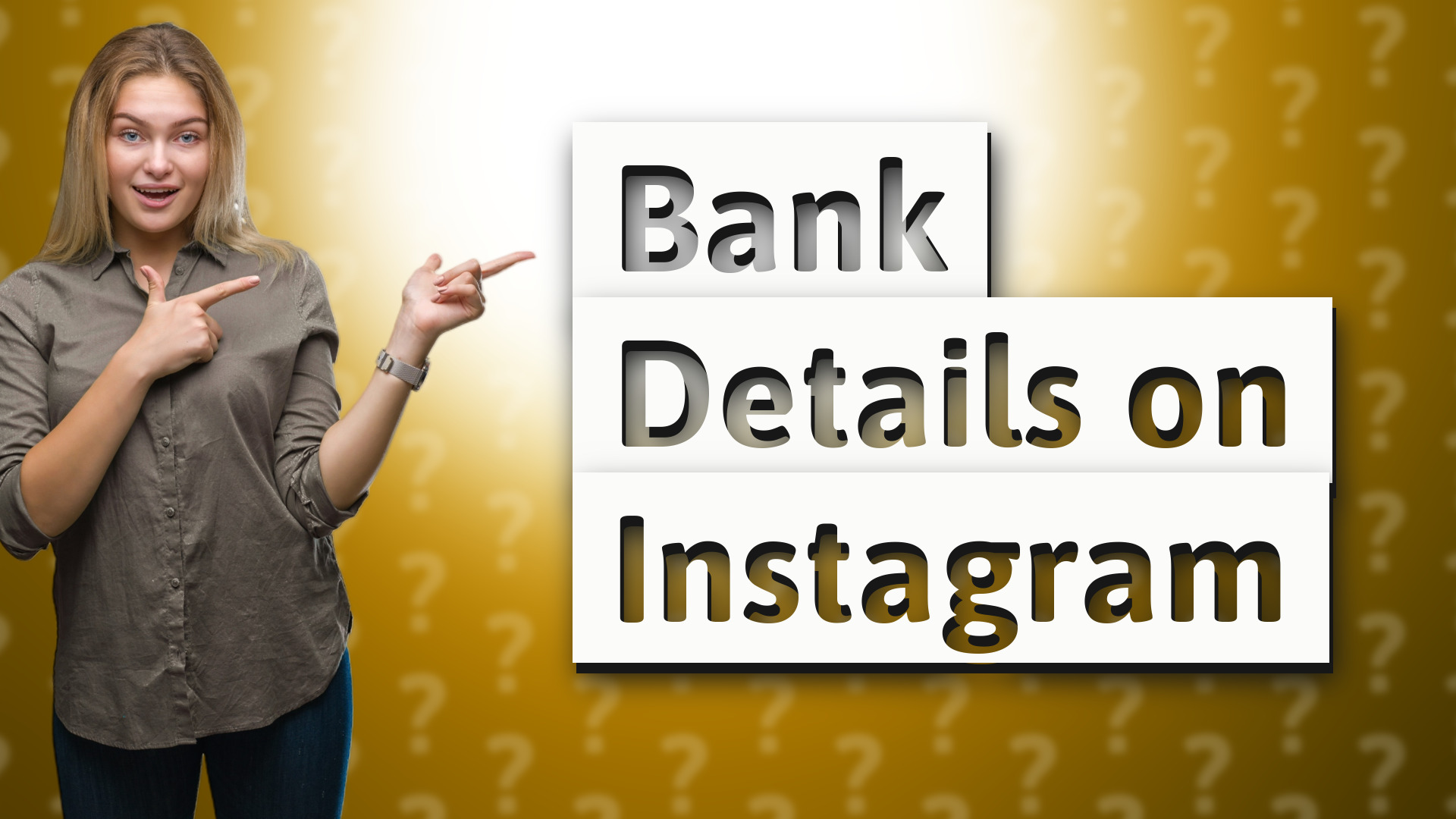 Bank Details on Instagram