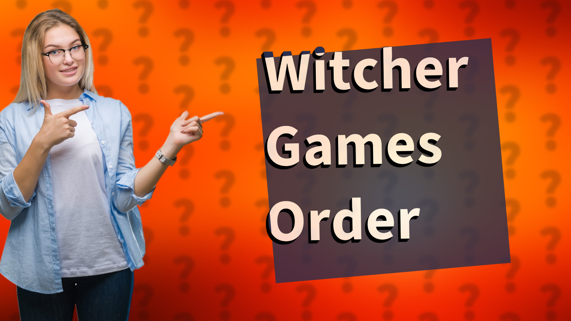 Witcher Games Order