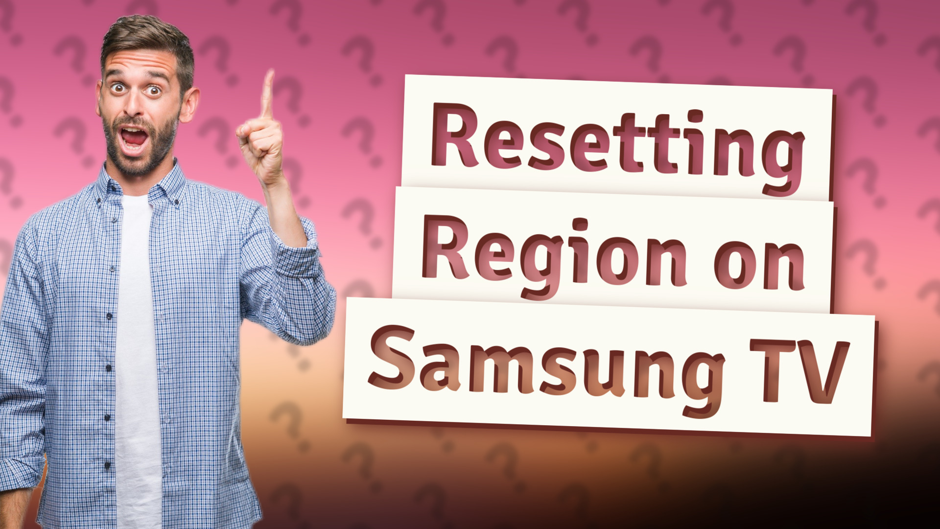 Resetting Region on Samsung TV