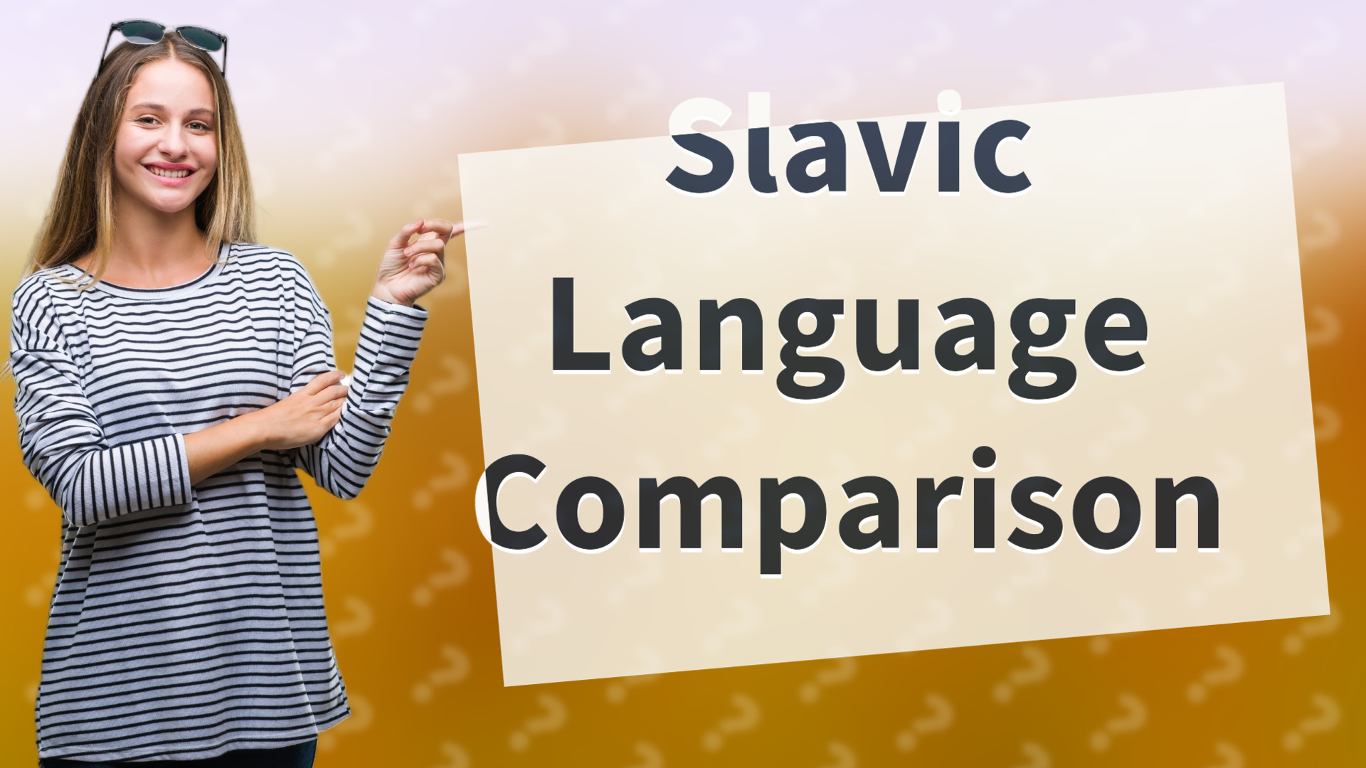 Slavic Language Comparison