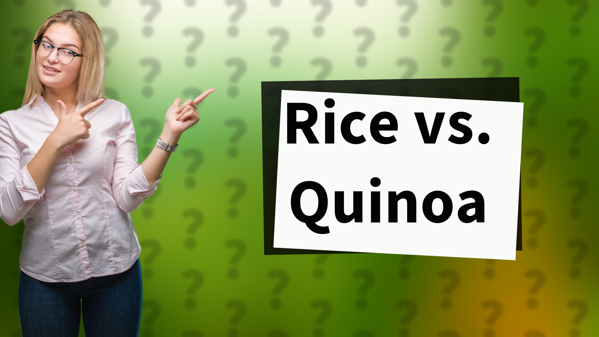 Rice vs. Quinoa