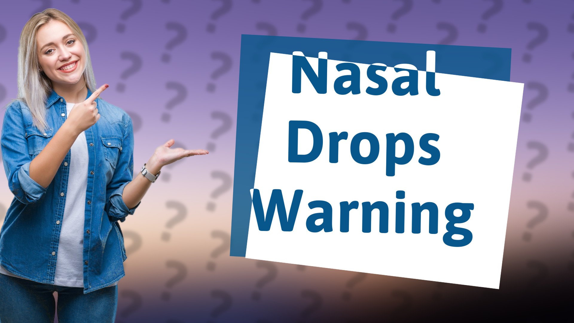 Nasal Drops Warning