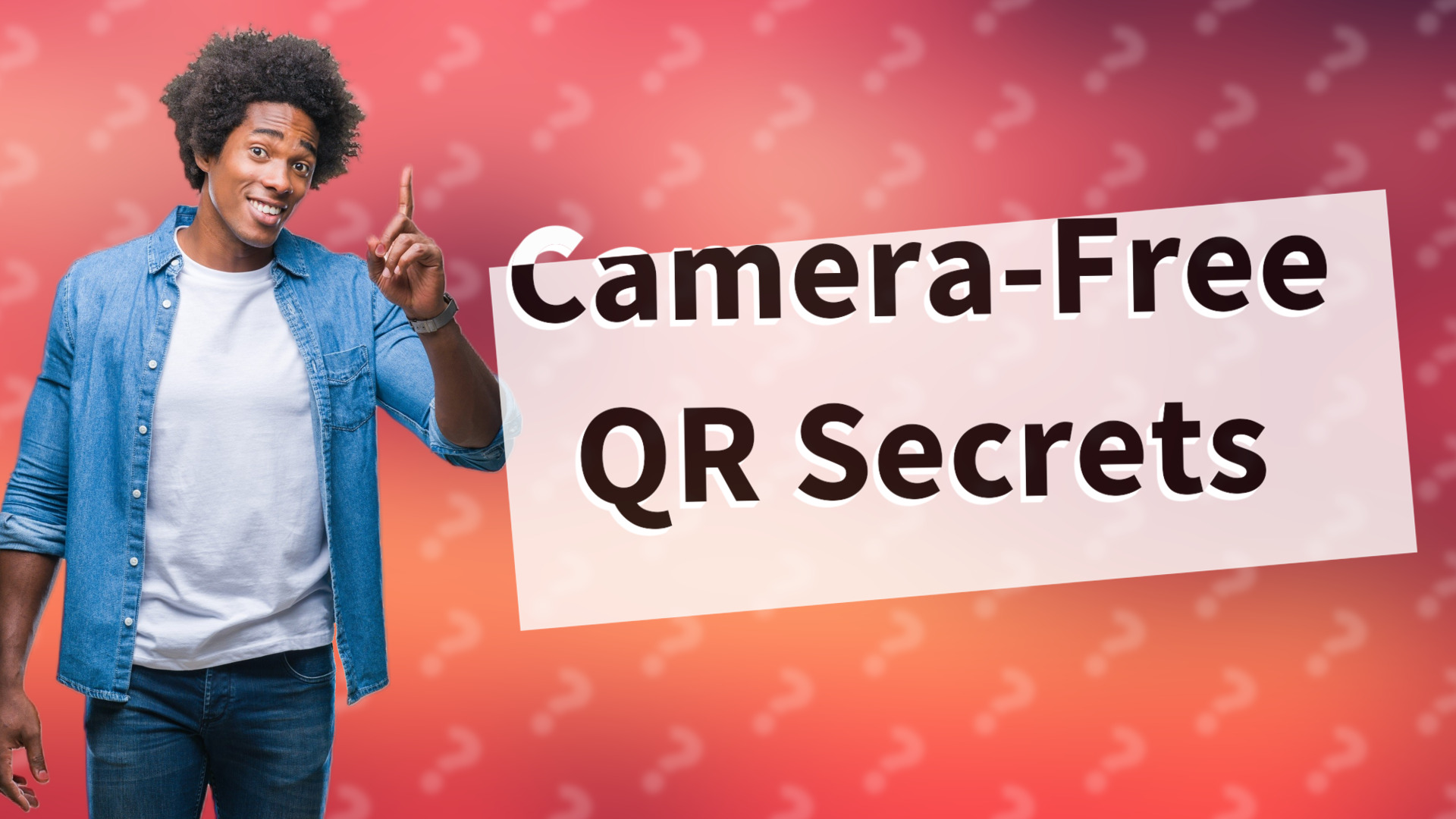 Camera-Free QR Secrets