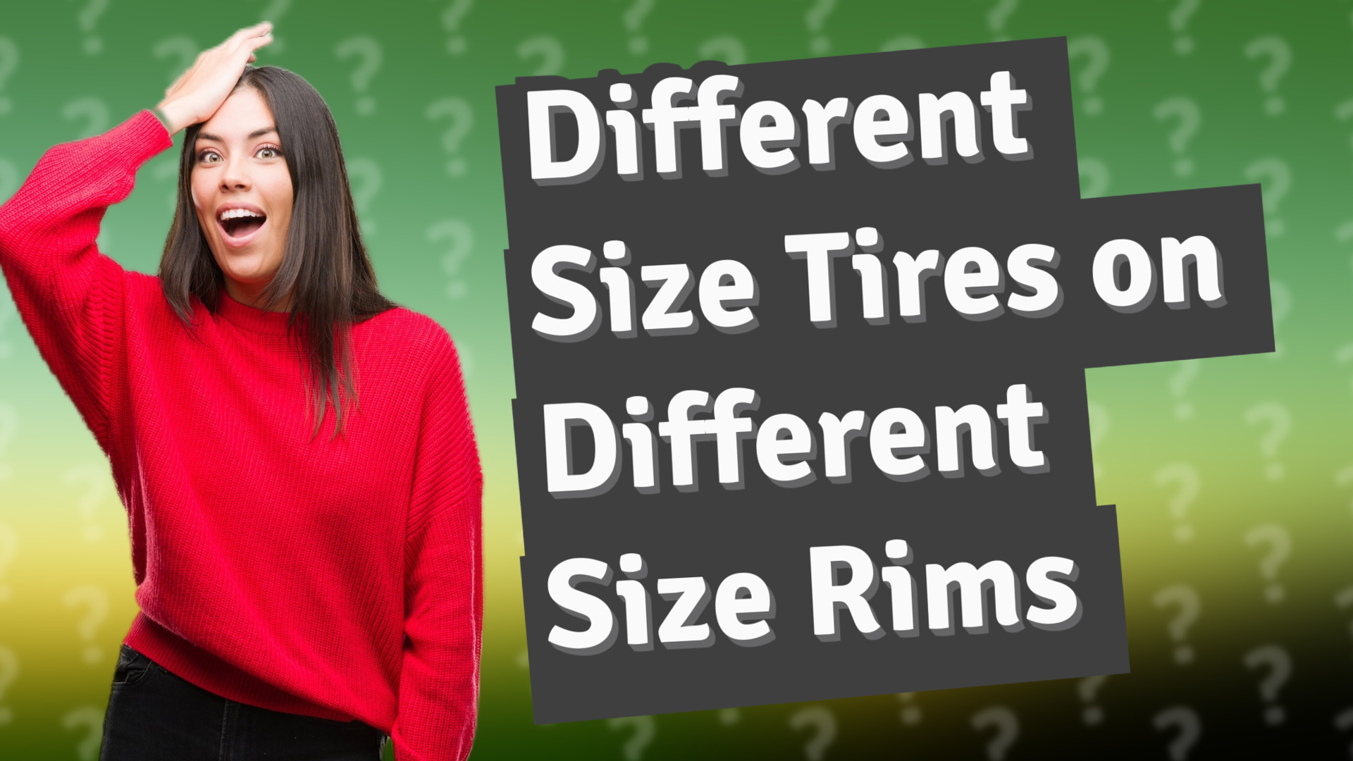 Different Size Tires on Different Size Rims