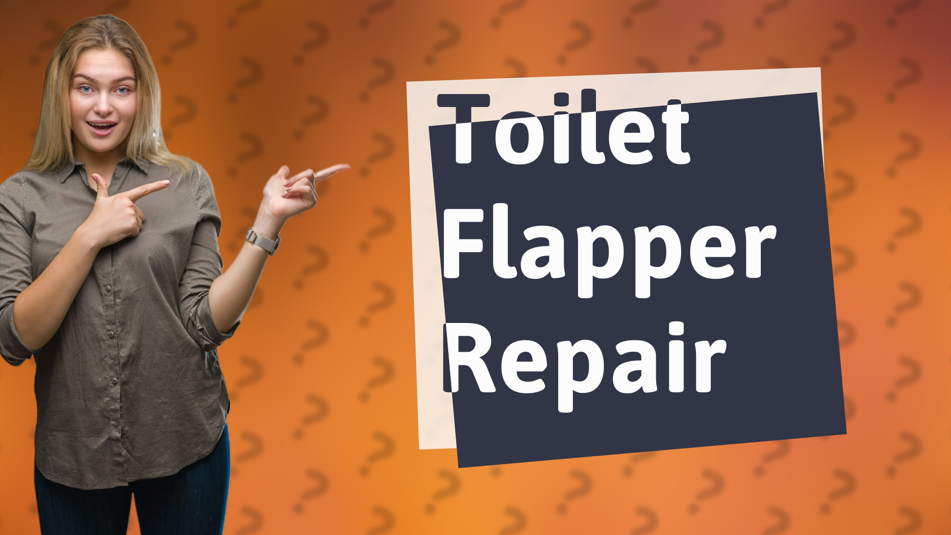 Toilet Flapper Repair