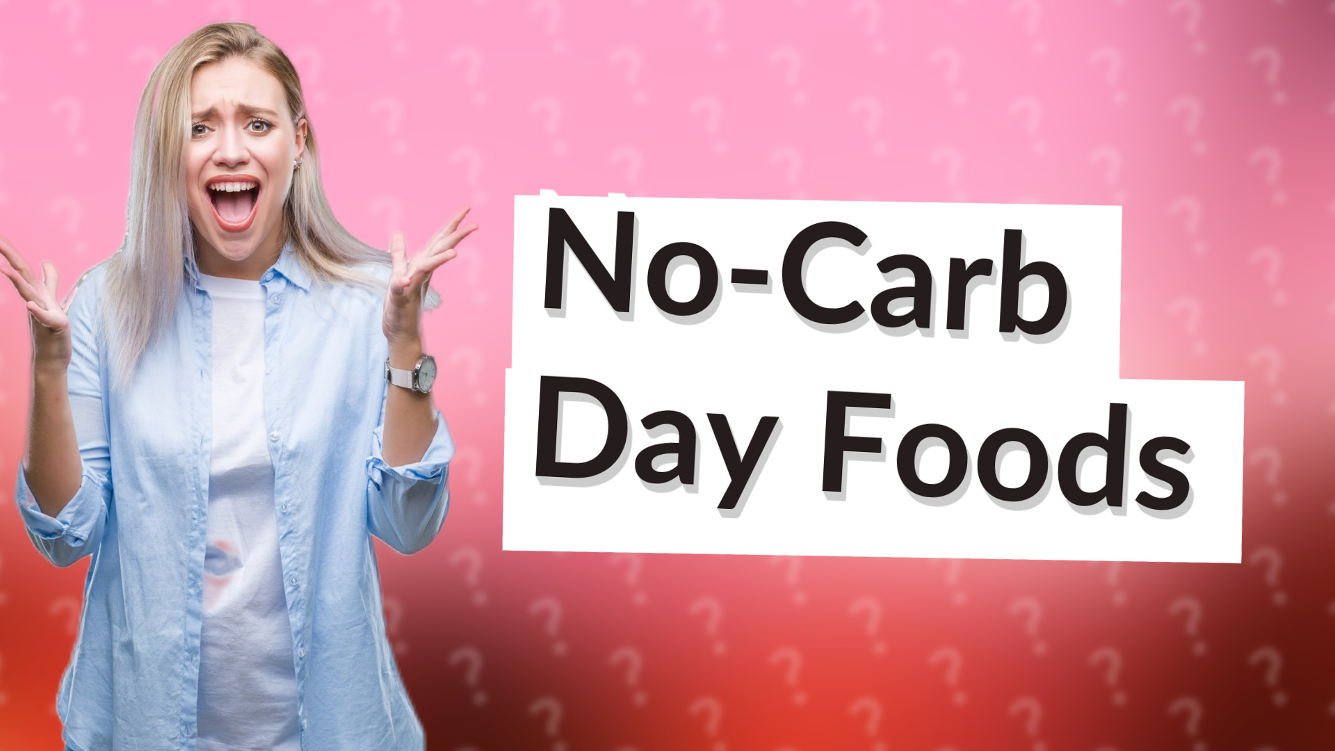 No-Carb Day Foods