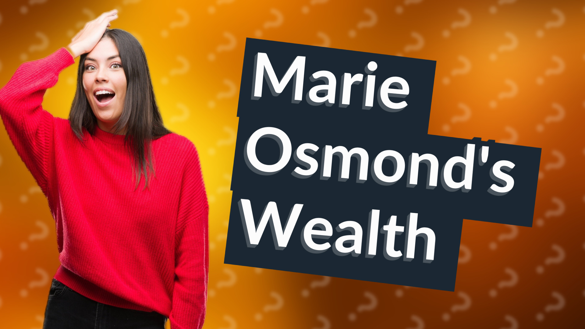 Marie Osmond's Wealth
