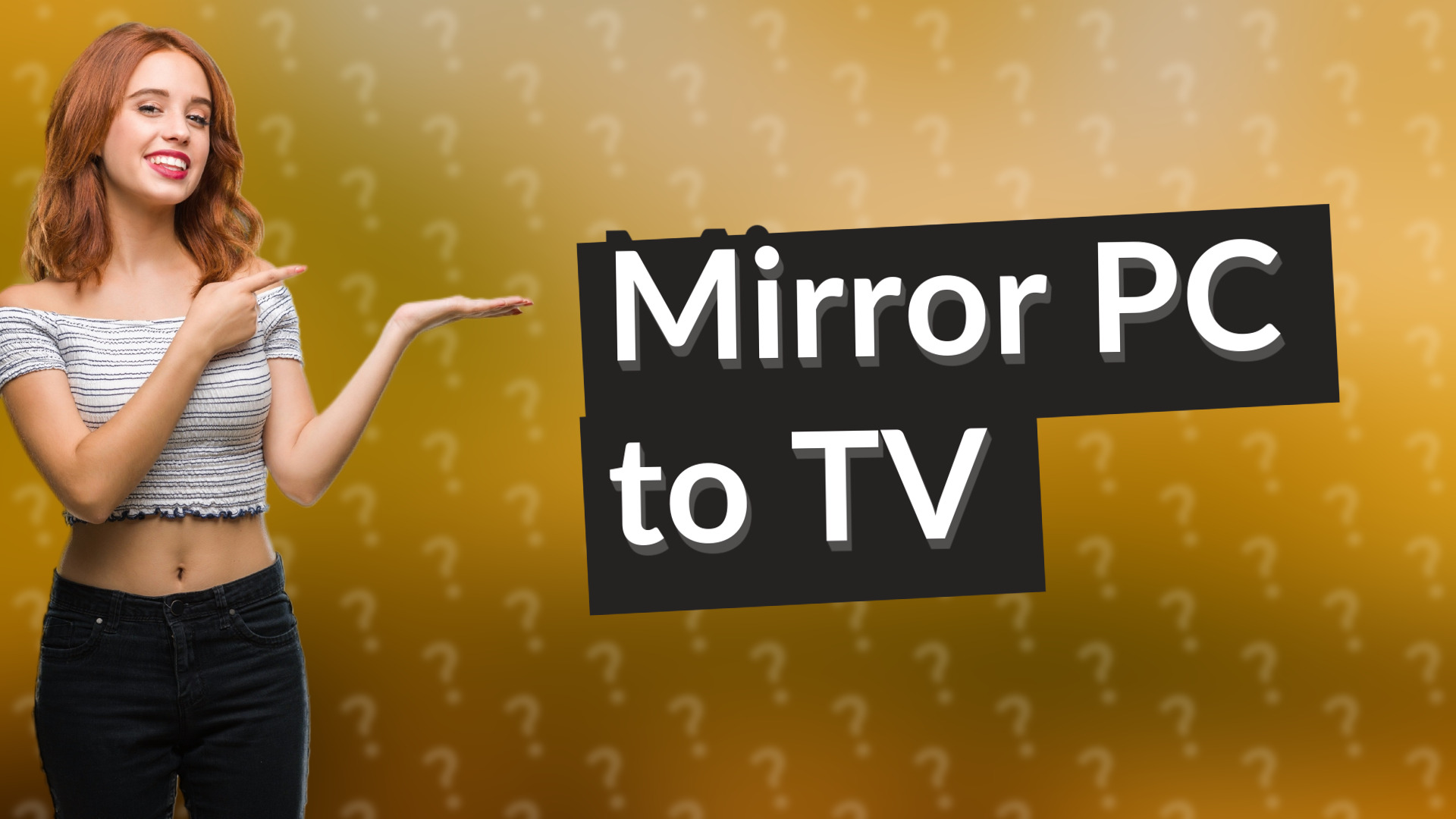 Mirror PC to TV
