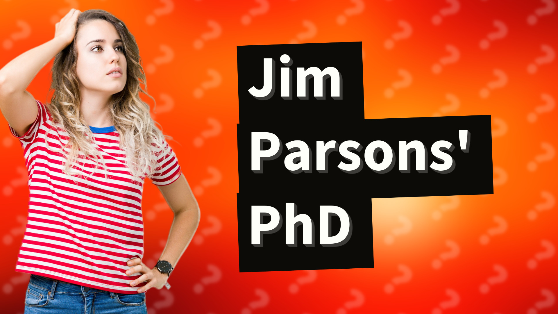 Jim Parsons' PhD