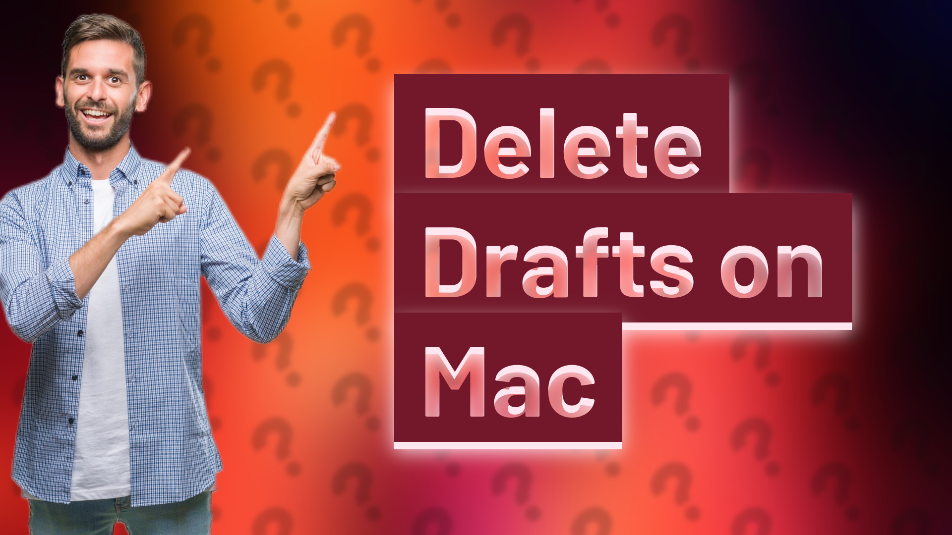 Delete Drafts on Mac