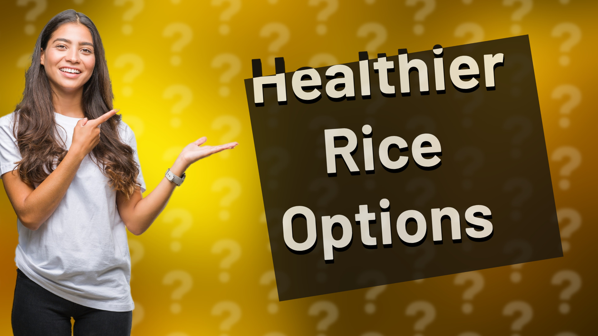 Healthier Rice Options