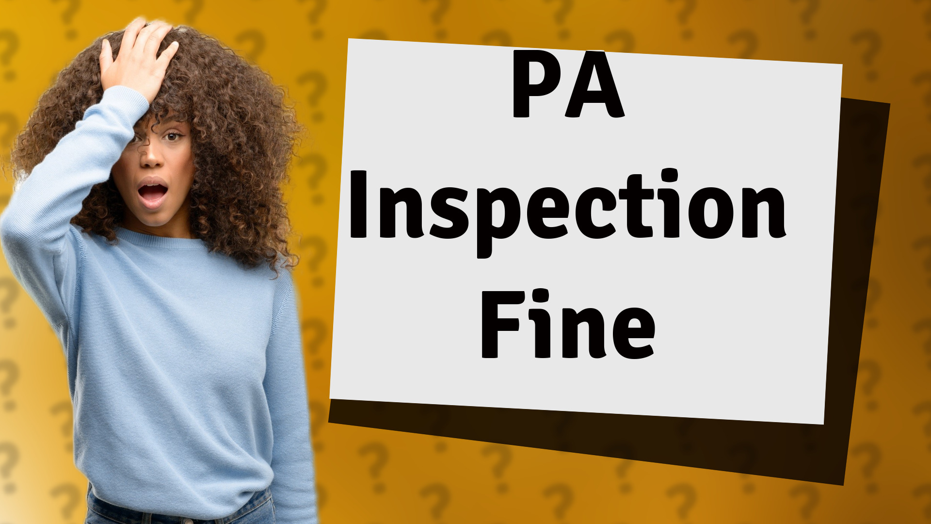 PA Inspection Fine