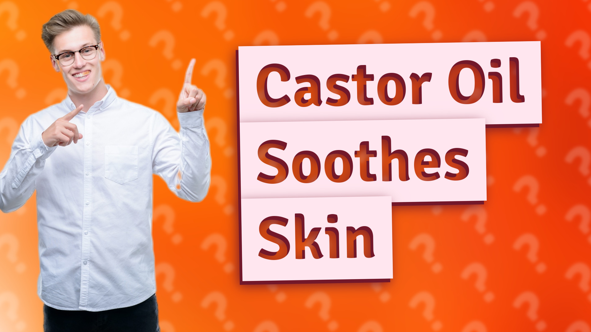 Castor Oil Soothes Skin