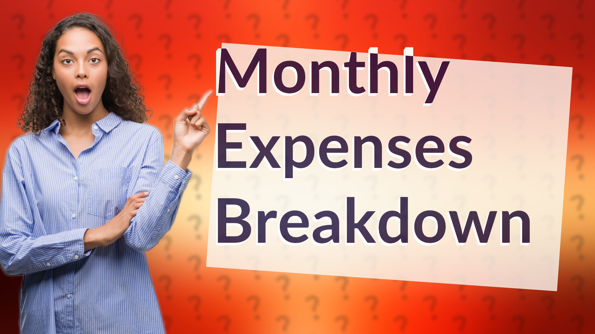 Monthly Expenses Breakdown