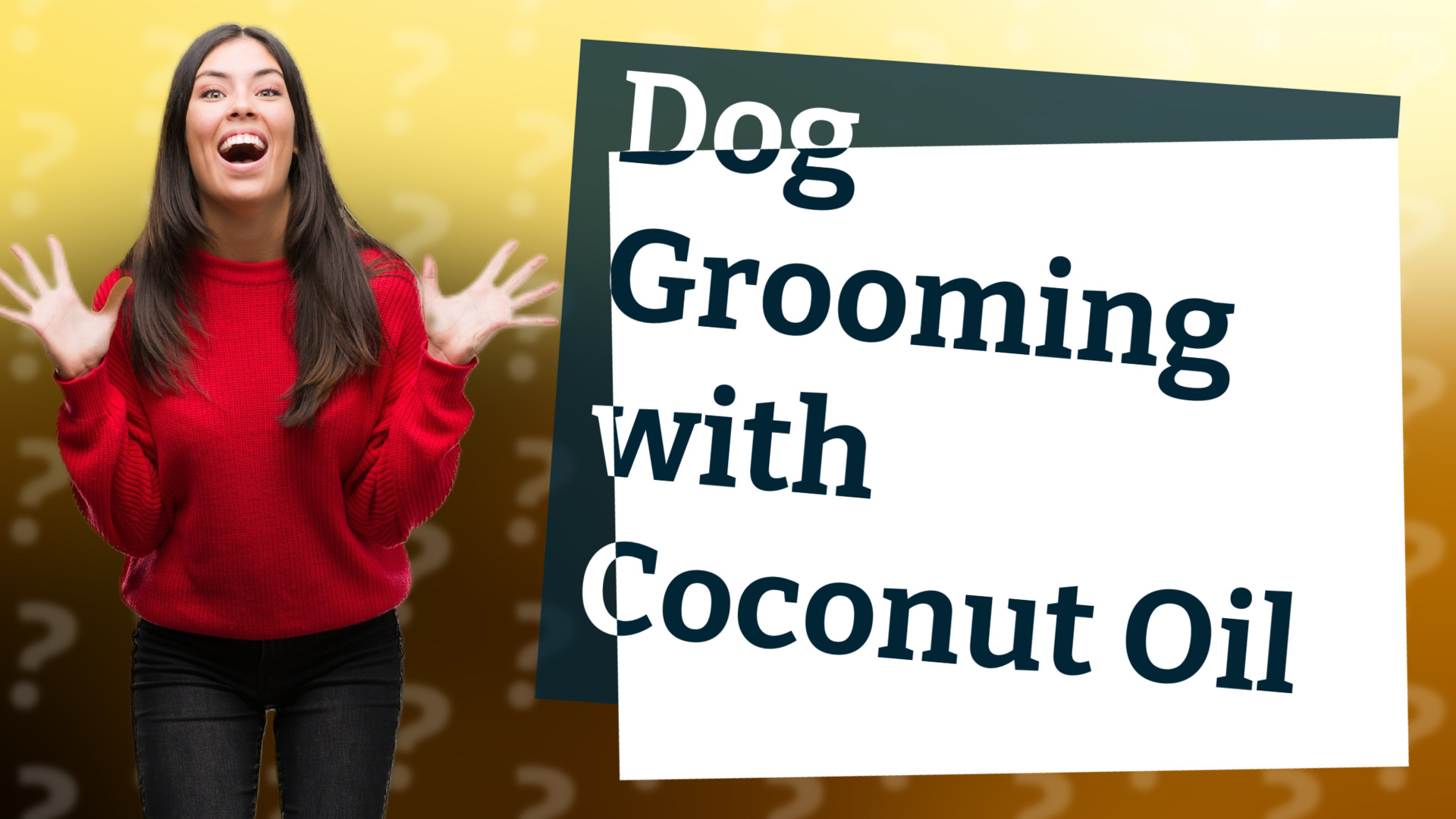 Dog Grooming with Coconut Oil