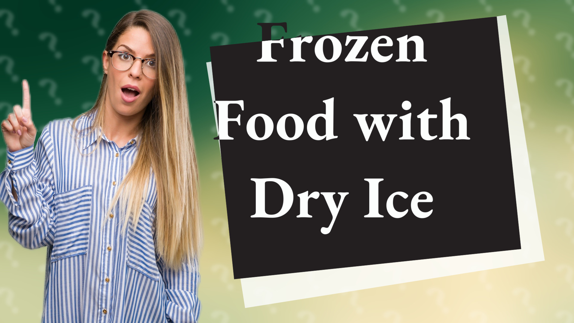 Frozen Food with Dry Ice