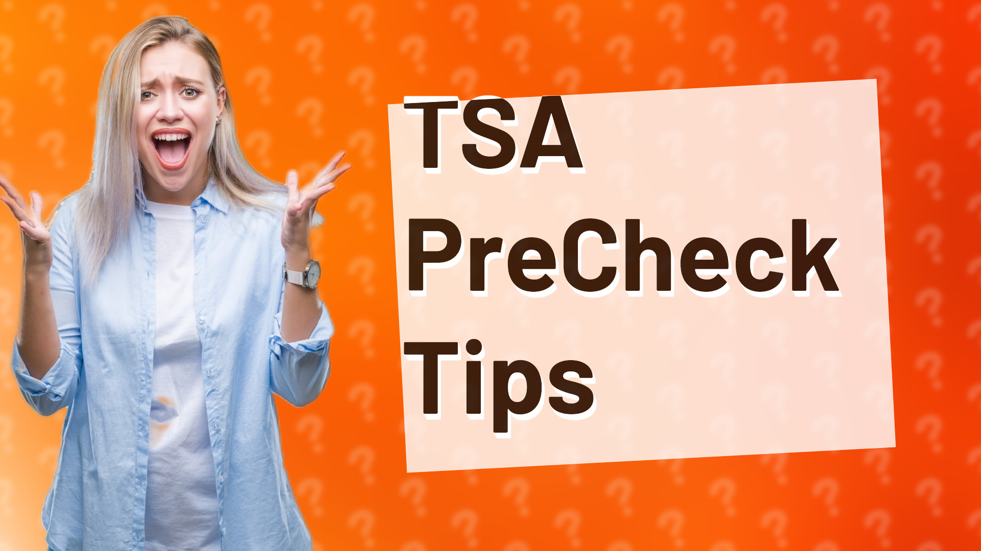 TSA PreCheck Tips