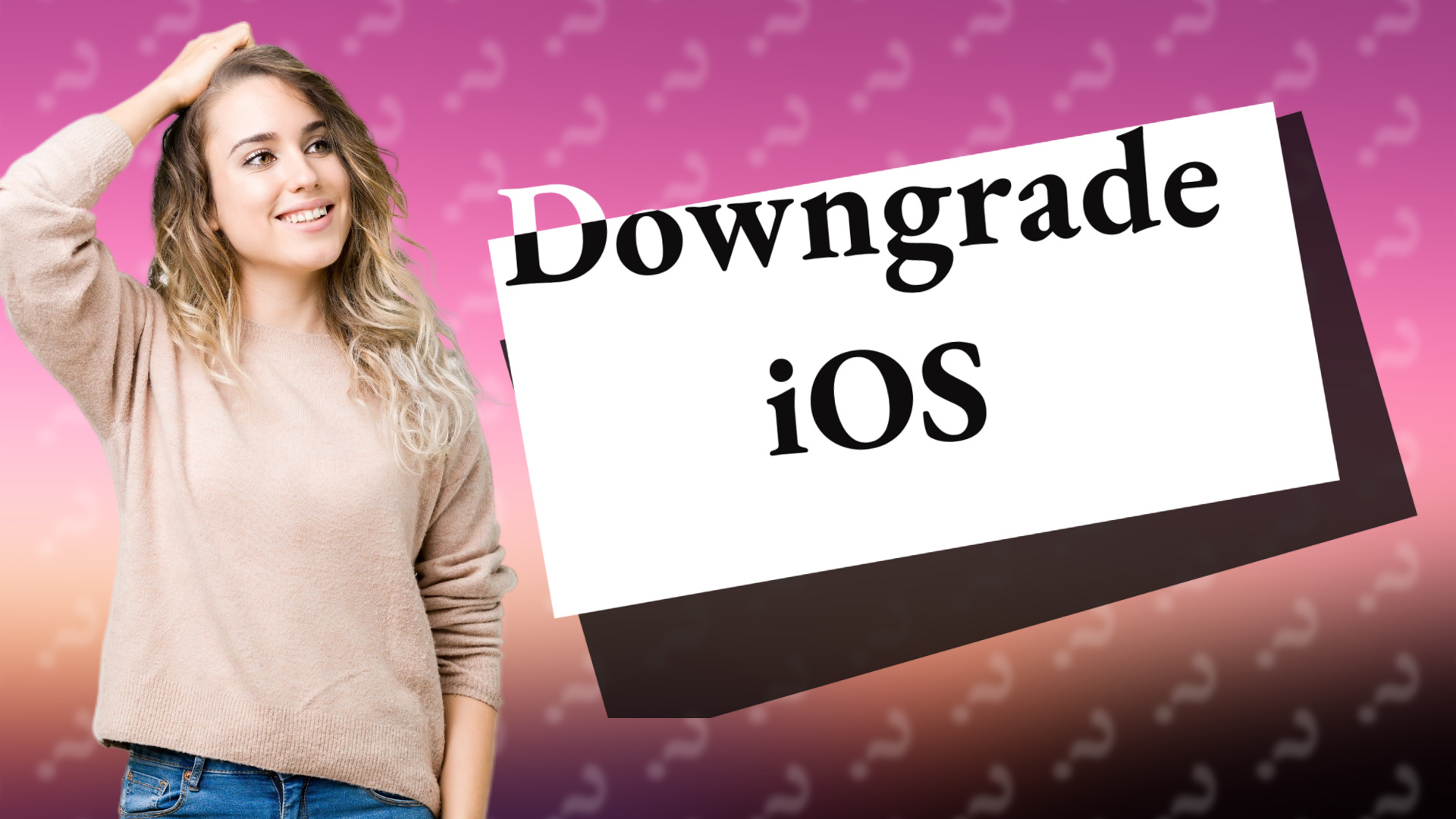 Downgrade iOS