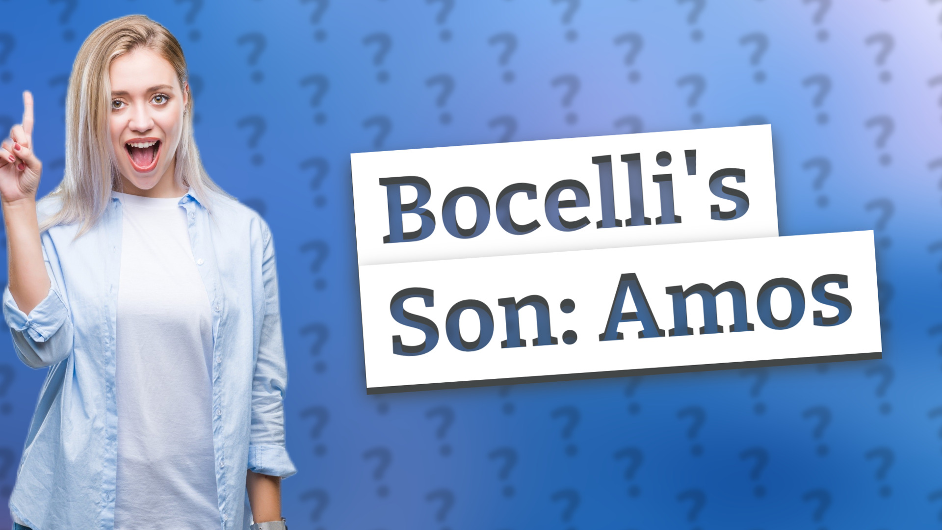Bocelli's Son: Amos