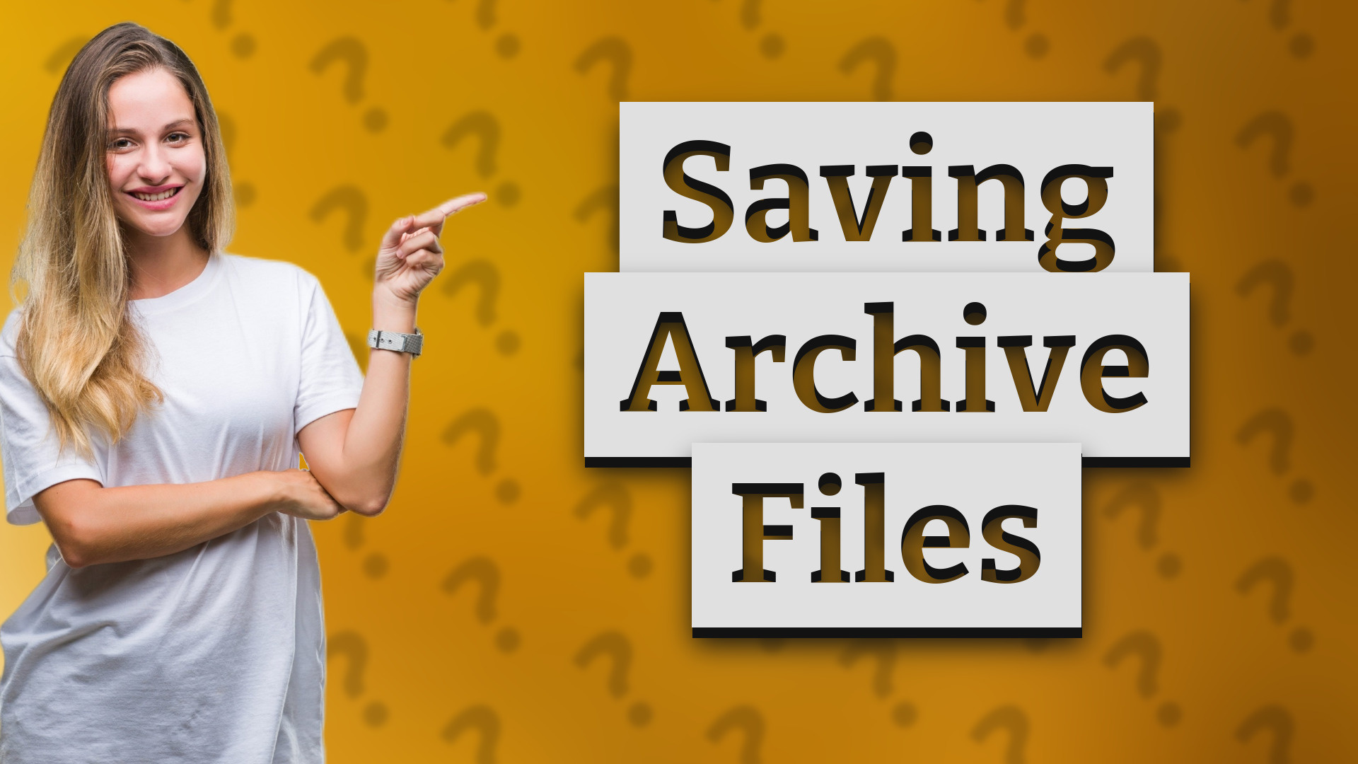 Saving Archive Files