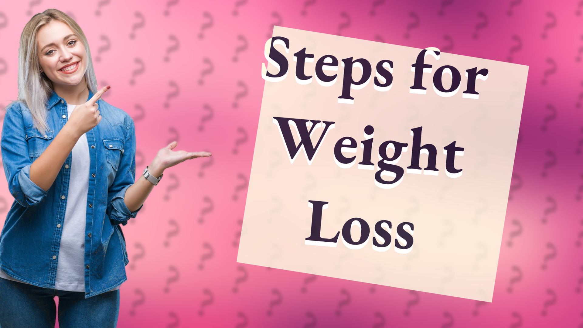 Steps for Weight Loss
