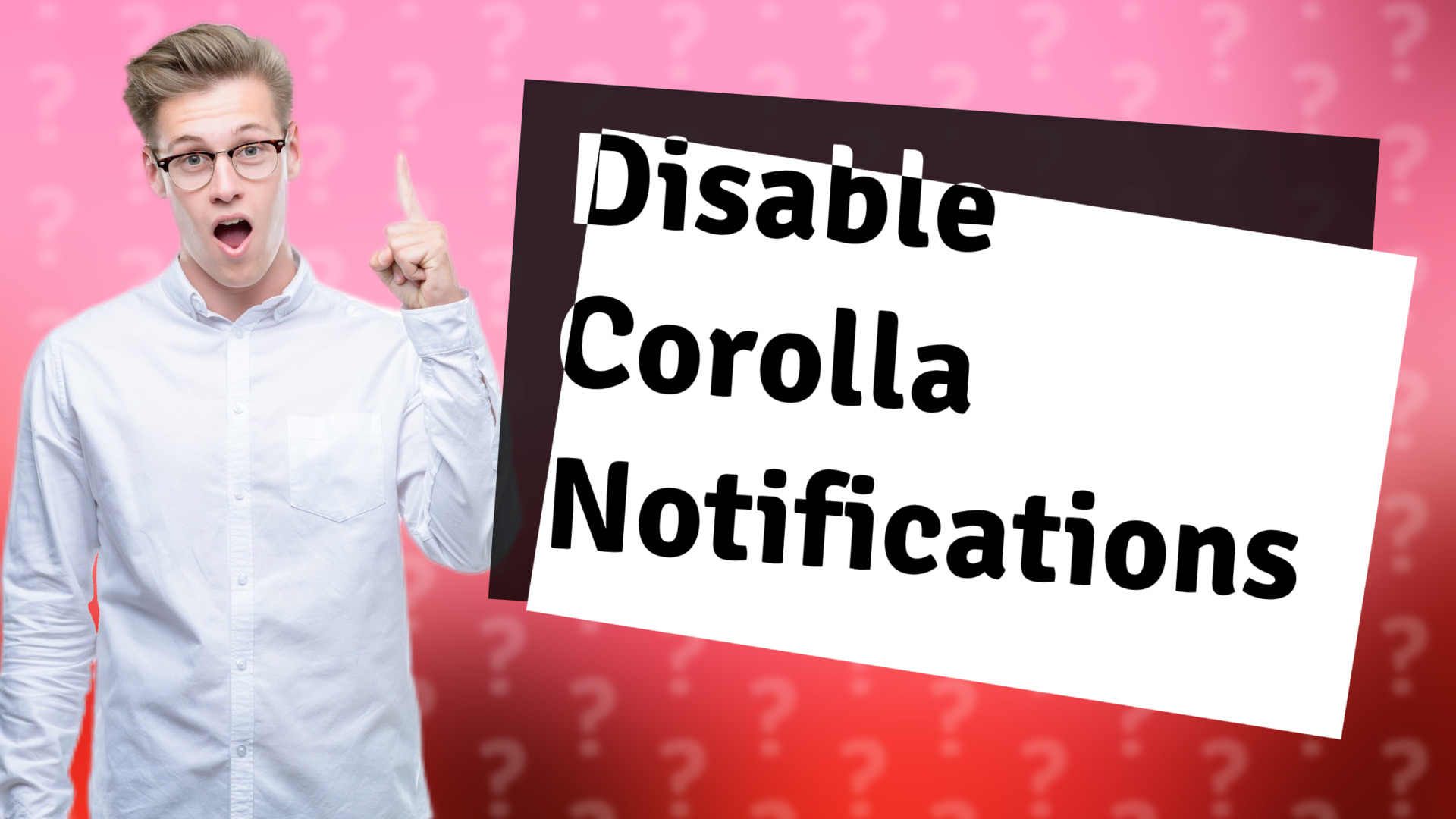 Disable Corolla Notifications
