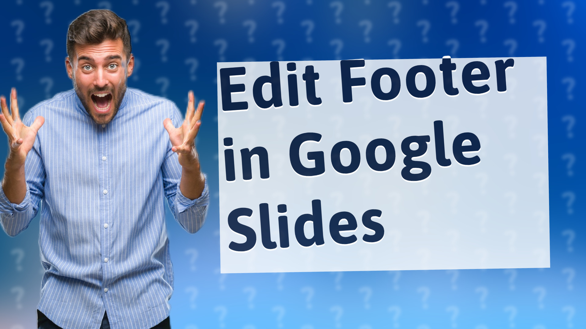 Edit Footer in Google Slides