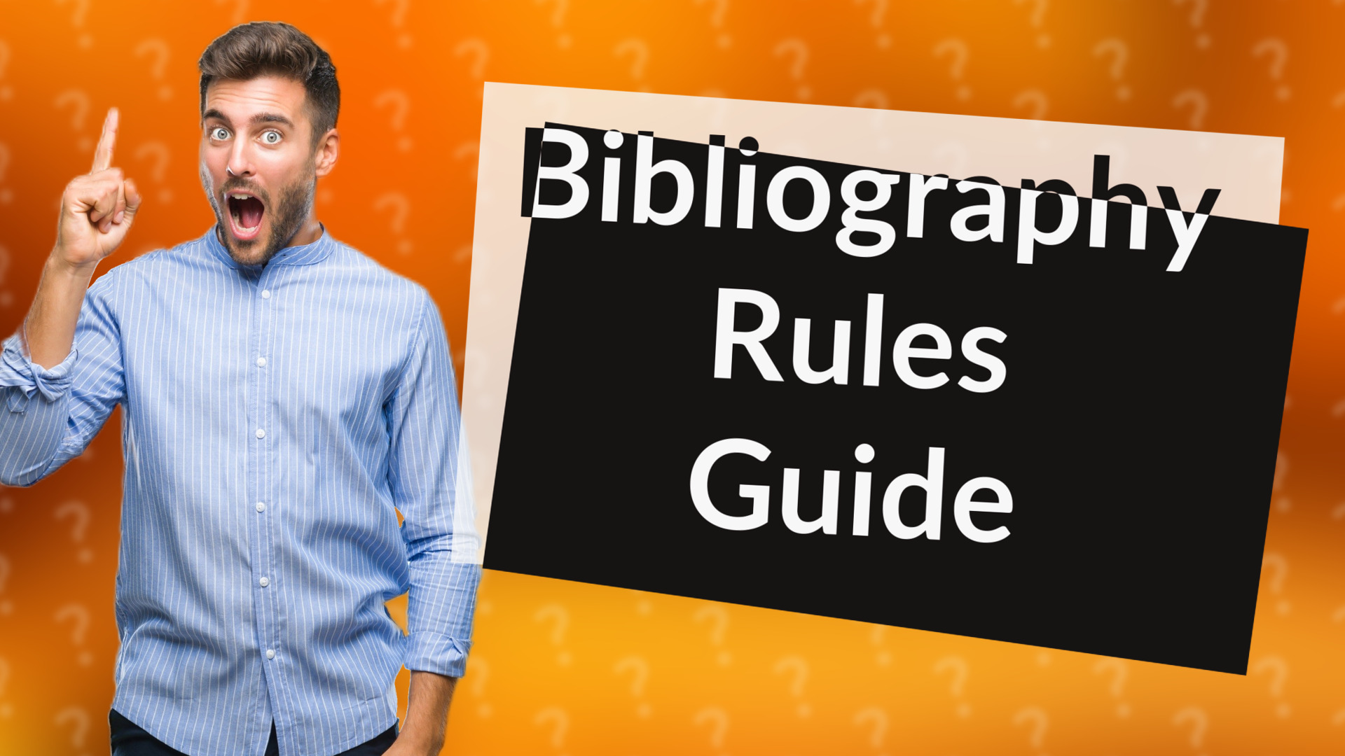 Bibliography Rules Guide