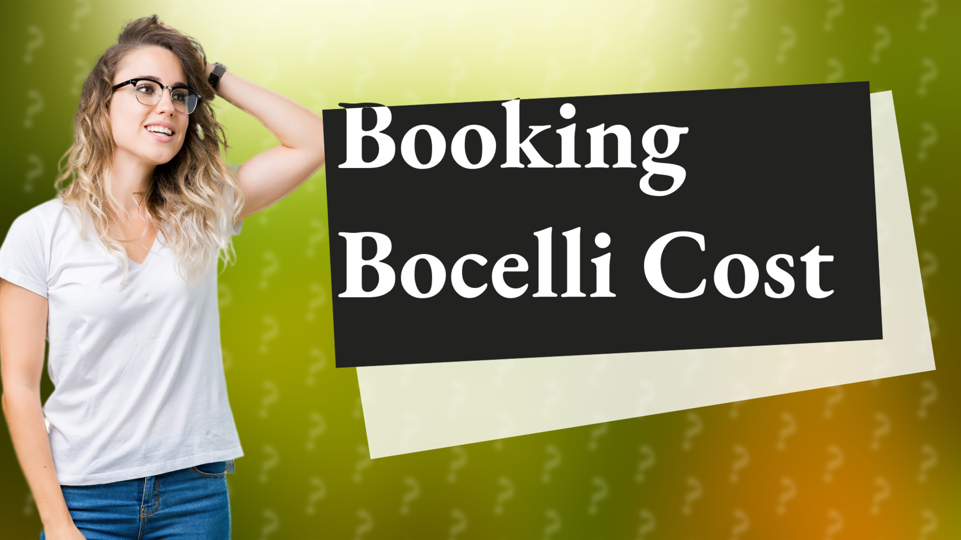 Booking Bocelli Cost